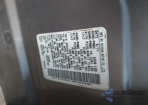 2011 Nissan Rogue Sv z USA, uszkodzony, nr VIN JN8AS5MT2BW574183